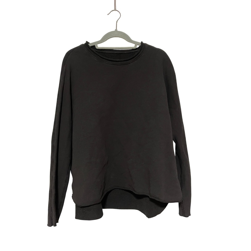 Frank Eileen Anna Capulet Pullover Sweater Oversized Sweatshirt Size XS Black
